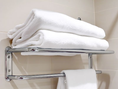 How to hang towels on double towel bar